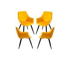 Pack 4 Sillas Kres Terciopelo