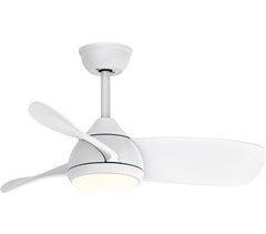 Ventilador de techo con Luz Led COSMOS con aspas de madera