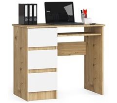 Escritorio A-6 AKORD 3 cajones 1 estante color Roble Craft 90x50