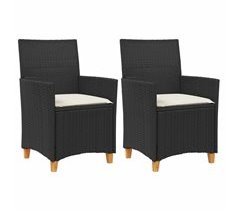 Juego de 2 Sillas de jardín - Sillas de exterior