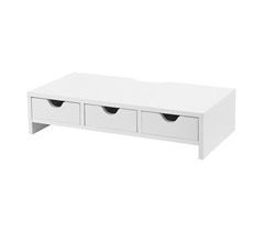 Soporte para monitor Ruovesi con 3 cajones aglomerado