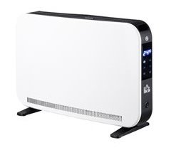 Calefactor Eléctrico Acero, Plástico HOMCOM