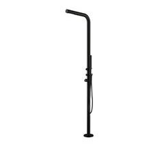 Ducha de piscina acero inoxidable negro 136L BUDONI NERA Sined