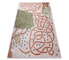Alfombra FUN Honey para niños oso abejas 140x190
