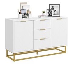 Aparador Auxiliar MDF, Metal HOMCOM, hogar - muebles de comedor 120