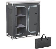 Armario de Camping Tela Oxford, Aluminio Outsunny