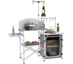 Armario para Camping Aluminio, Tela Oxford Outsunny