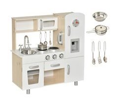 Cocina de Juguete Patas de Pino, MDF HOMCOM