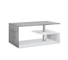 Mesa de centro Haarlem con estante aglomerado 90x50