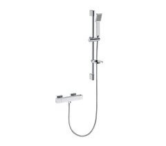 Columna de Ducha Barra Redondo AICA con Ducha de Mano