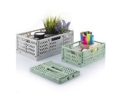 Set de 3 Cajas Organizadoras Plegables y Apilables