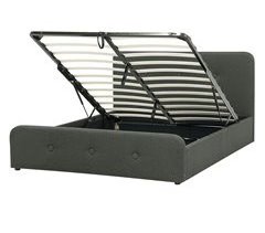Beliani Cama con almacenaje Poliéster RENNES 150x217