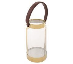 Farol de acero inoxidable y cristal