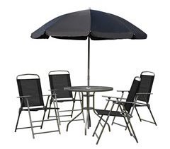 Conjunto de Muebles para Jardín Acero, Poliéster Outsunny