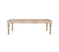 Mesa de comedor fabricada en madera maciza de mango