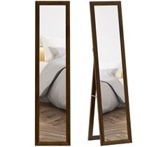 Espejo Cuerpo Entero MDF, Vidrio Templado HOMCOM 37x3