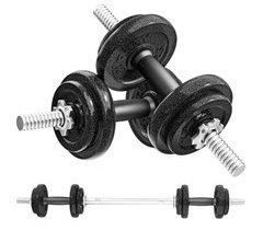 Juego de Mancuernas Acero SPORTNOW, deportes y ocio - pesas