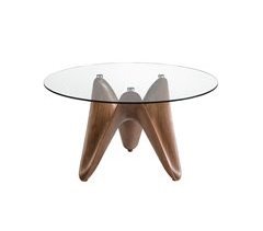 Mesa comedor redonda cristal templado 150x150