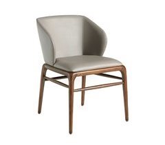 ANGEL CERDA Silla polipiel visón oscuro