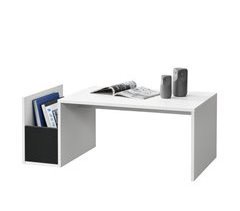 Mesa de Centro Bollnäs con compartimento lateral aglomerado 90x45