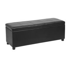Corium Banco Ottomane para almacenaje tapizado cuero sintético 119x38