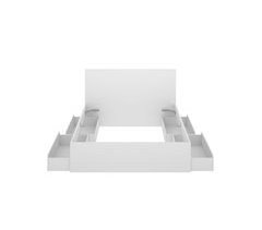 Conjunto de dormitorio Lago cama +  mesitas 249x195