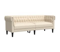 Sofá Chesterfield de 3 plazas - sofá de salón