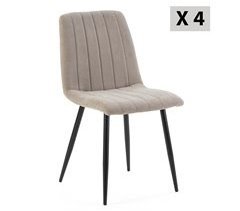 Pack 4 sillas comedor Sagi tapizadas
