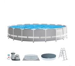 Piscina desmontable redonda intex gama prisma frame 549x122 cm con depuradora