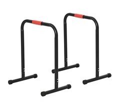 Barras Paralelas Acero, PVC HOMCOM, deportes y ocio - musculación