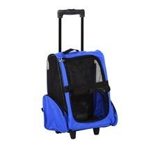Transportín Carrito para Mascotas Tela Oxford, Acero PawHut