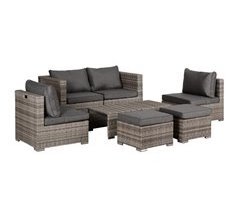 Conjunto 8 Piezas de Sofás de Ratán