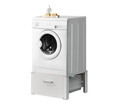 Pedestal para Lavadora con Cajón hasta 150 kg Acero Aluminio
