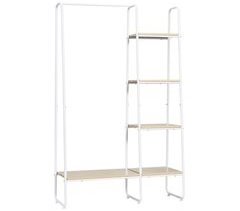 Perchero de Ropa Melamina de Madera, Acero HOMCOM