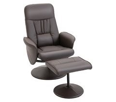 Sillón Reclinable Otomana Metal, PU, Espuma HOMCOM