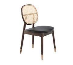 ANGEL CERDA Silla comedor respaldo rattán redonda