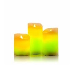 Velas LED Multicolor Efecto Llama con Mando