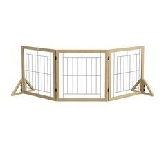 Barrera para Perros Pino, Acero PawHut