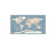 Cuadro MAPAMUNDI VINTAGE CIAN 58x110cm marca MARCOMUEBLE 