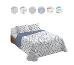 Colcha Bouti Estampada + Fundas Cojines Sortelha