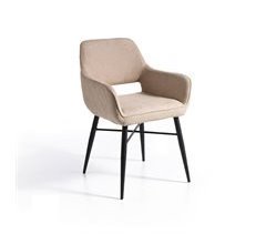 Set 2 sillas de comedor tela LANDON
