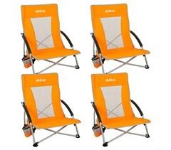 Aktive Pack 4 sillas plegables playa