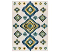 Alfombra geométrica con relieve de interior/exterior MILA - ATTICGO 80x150