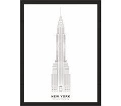 Cuadro CHRYSLER BUILDING 40x30cm marca MARCOMUEBLE 