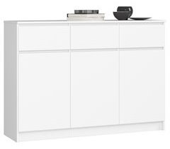 Cómoda K140 AKORD con 3 cajones y 6 estantes 138