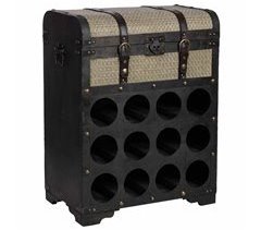 Baul botellero de madera