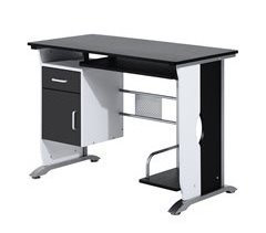 Mesa de Ordenador MDF,Metal HOMCOM, oficina - escritorios 100x52