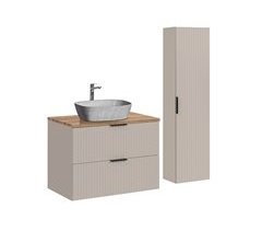 Conjunto mueble lavabo individual y columna Adriel