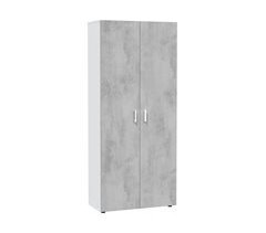 Armário multiuso com 2 portas com efeito madeira