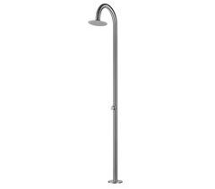 Sined PALAU Ducha de piscina curva de acero inoxidable 316L sólo agua fría